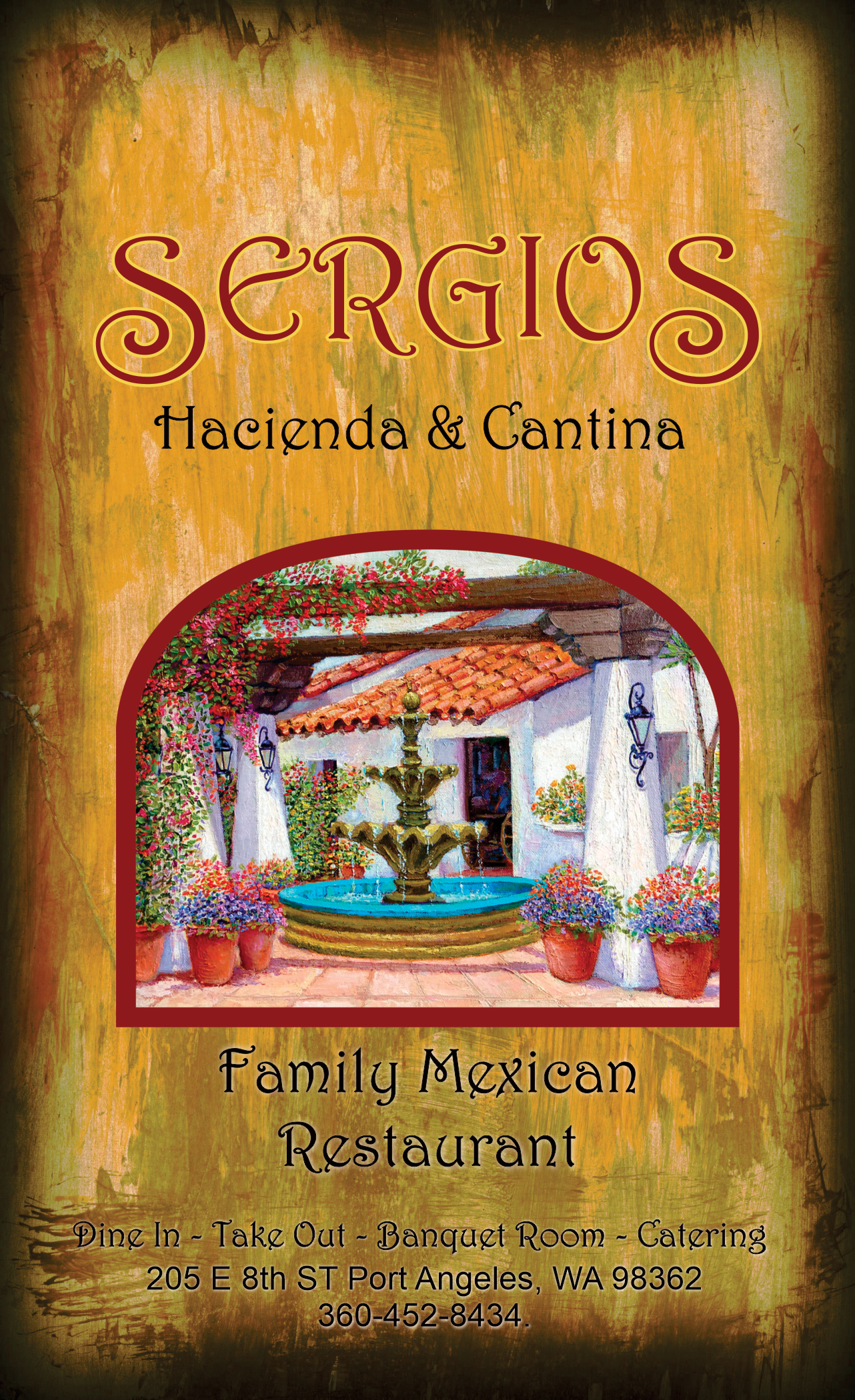cover - sergios 2026 menu